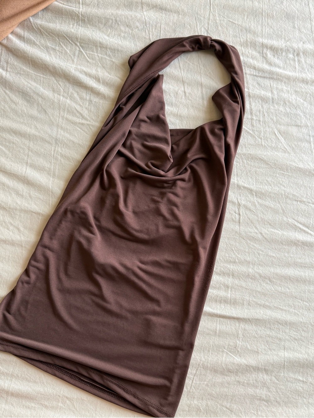 Women’s Halter Cowl Neck in Brown